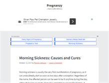 Tablet Screenshot of pregnanzy.com